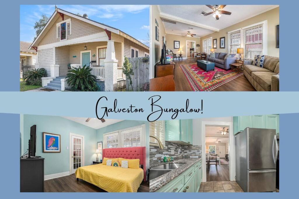 Beachy Bungalow! 2Bd, King Bed 加尔维斯敦 外观 照片